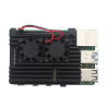 Black ALUMINIUM Metal Case DUAL FAN - Raspberry Pi 4 Model B